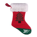 Red Christmas Corduroy Stocking 15"